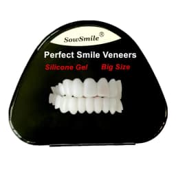 Latest Snap on Smile Dental Upper Lower Fake Teeth Cover Perfect Bright Veneers Comfort Fit Flex Dentures Braces Whitening
