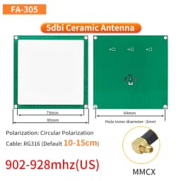 UHF RFID Circular Ceramic Antenna Use for Access Control UHF RFID Reader Small Antenna with SMA MMCX TNC for UHF RFID Reader