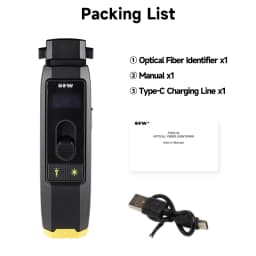 OFW Optical Fiber Identifier Live Fiber Identifier Live Fiber Detector with Visual Fault Locator LED Light 700-1700nm SM MM