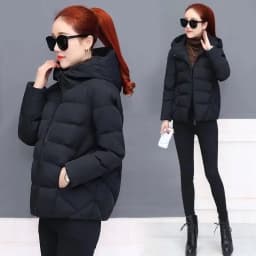 New Winter Women's Cold Coat Parkas Super Hot Hooded Padded Jacket Cropped Jacket Plus Size Long Sleeve Top Korean Fashion