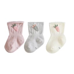 3Pair/lot New Baby Socks Cotton Cartoon Carrot Newborn Boys and Girls Foot Socks