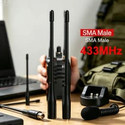 Eoth Whip 433MHz Antenna 16cm SMA Male Connector Walkie Talkie Antenna 433 MHz Directional IoT Waterproof Antene for Wireless