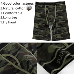 2026 New Style Cotton Fly Boxer Long Leg Underwear For Man Shorts Big Size And Panties Homme Luxury Brand Boxerhomme Underpants