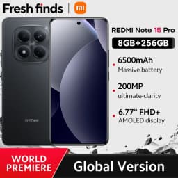 【World Premiere】Global Version Xiaomi Redmi Note 15 Pro MTK Helio G200-Ultra 6.77"AMOLED display 200MP ultimate-clarity camera
