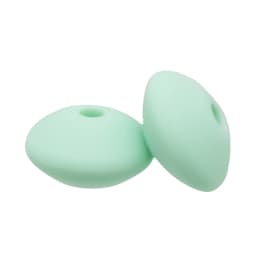 Cute-Idea 20pcs Silicone Lentil Abacus Beads 12mm Baby Rodent Beads DIY Pacifier Chain Teething Toys Accessories Baby goods