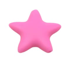 Cute-idea Star Silicone Beads 10pcs Food Grade Baby Teething Teethers DIY infant Nursing Pacifier Chain Necklace toy Accessories