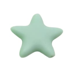 Cute-idea Star Silicone Beads 10pcs Food Grade Baby Teething Teethers DIY infant Nursing Pacifier Chain Necklace toy Accessories