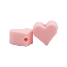 BOBO.BOX 10pc Love Heart Silicone Beads Teething Accessories Food Grade Silicone Teether BPA Free Eco-friendly Baby Teether Toys