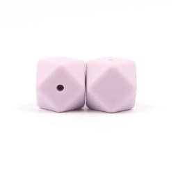 BOBO.BOX 10pcs 14mm Hexagon Silicone Beads Baby Teether Eco-friendly BPA Free Baby Teething Pacifier Chain Beads Baby Product