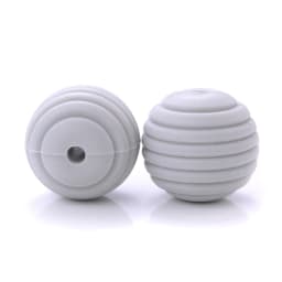 15mm 10Pcs/Lot Silicone Beads Baby Teething Beehive Round Food Grade Beads for DIY Threaded Silicone Beads Baby Teethers