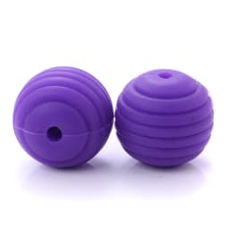 15mm 10Pcs/Lot Silicone Beads Baby Teething Beehive Round Food Grade Beads for DIY Threaded Silicone Beads Baby Teethers