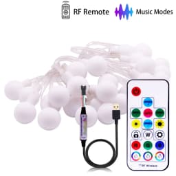 WS2812B Dream Color RGB LED Round Ball String Lights Christmas Party Birthday Decoration Addressable Individually IP67 DC5V