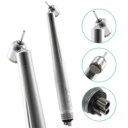 NSK Style Dental LED 45° Surgical High Speed Handpiece Fiber Optic Turbine 4 Hole YABANGBANG