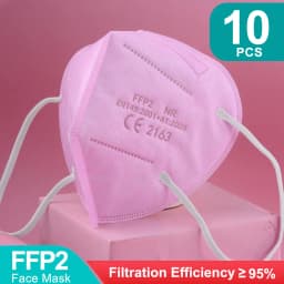 5Layer FFP2 Masks CE Approve KN95 Melt-blown 95% Filtering Adult Multi-colors Black Pink Blue Bag Pack ffp2 NR EU Fast Delivery