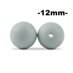 LOFCA 12mm 100pcs Silicone Beads Round Teether Baby Nursing Necklace Pacifier Clip Oral Care BPA Free Food Grade Colorful