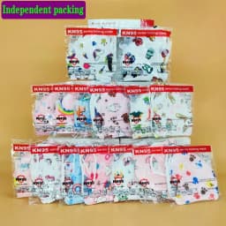 FFP2 CE Mask KN95 Child Childrren 5 Layer Face Mask Kid 3-8 8-15 Years Old Cartoons Masque Filter Respirator Mascarilla