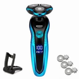 ZOZEN Rotary Electric Shaver Rechargeable Electric Razor Shaving Machine for Men Beard Trimmer Waterproof Wet-Dry Use ZN3015