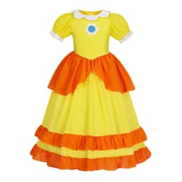 Peach Costume Girl Rosalina Dress Daisy Cosplay Children Birthday Carnival Fancy Party Dresses for Girls