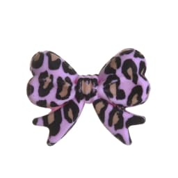 5Pcs Leopard Print Bows Silicone Beads 22x28mm Baby Teething Teether Beads DIY Baby Pacifier Chain Bracelet Care Chew Toys Gifts