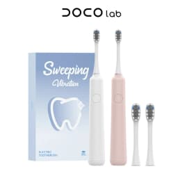 DOCOLAB Electric Toothbrush Sonic Vibration Brush 3-Gear Mode USB Charging IPX7 Waterproof Personal Care Appliances