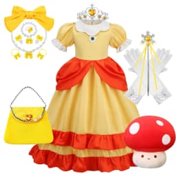 Halloween Girl Daisy Princess Dress Children Cartoon Movie Role Playing Costume Kids Birthday Party Elegant Gown Luxury Frock