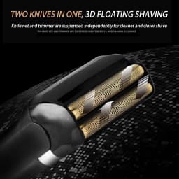 Kemei KM-2024 Powerful Rechargeable Shaver for Men Waterproof Electric Shaving Machine Bald Head Electric Razor with Extra Mesh