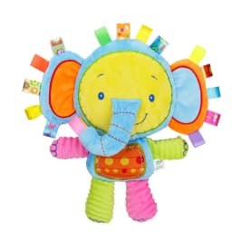 Baby Plush Bell Rattles Toy Baby Tags Stuffed Animal Soft Toy Built-in Rattles Sensory Elephant Plush Bell Toys Sleep Plush Gift
