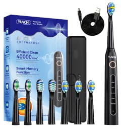 YUNCHi Y5 Sonic Electric Toothbrush Adult Timer Brush USB Rechargeable Electronic Tooth Brush Heads Replacement