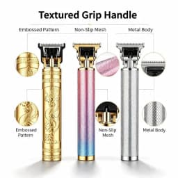 T9 Vintage Electric Hair Trimmer USB Rechargeable Zero Gap Hair Clipper Precision Outline Carving for Men Oil Head Styling