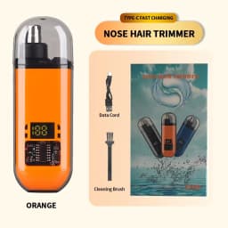 Rechargeable Nose Hair Trimmer and Facial Hair Remover for Men Nose Hair Shaver for Nasal Clearance - Portable Grooming Tool For