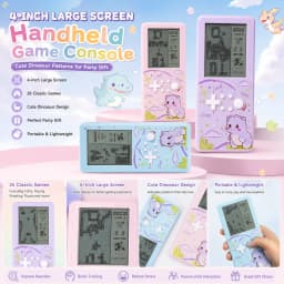 4" Large Screen Handheld Game Console 26 Classic Games Retro Portable Gaming Device Christmas Gift