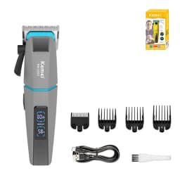 Kemei KM-2153 Clippers for Men LED Display Fade Blade 8000RPM 2000mAh 2-Speed 5W DC Motor Professional Hair Cutting Machine