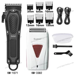 Kemei Hair Clipper Km-2296 Km-1071 Km-3382 Barber Blading Hair Cutting Machine Clipper Grooming Cordless Rechargeable Shaver