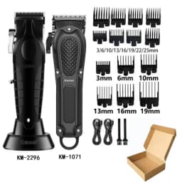 Kemei Hair Clipper Km-2296 Km-1071 Km-3382 Barber Blading Hair Cutting Machine Clipper Grooming Cordless Rechargeable Shaver