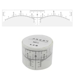 Disposable 50pcs / lot Microblading Ruler Guide Ruler Adhesive Sticker Permanent Eyebrow Makeup Eyebrow Tool