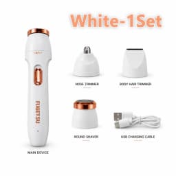 3 in 1 Electric Hair Removal Set USB Rechargeable Nose Underarm Leg Hair Trimmer Device for Men Women Personal Grooming 2026 New