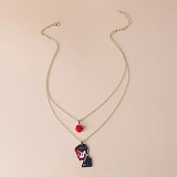 Rock Band My Chemical Romance Cosplay Necklace Music Band MCR Three Cheers Rose Unisex Choker Pendant Jewelry Accessories Props
