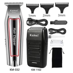 Hair Clipper Barber Blading Hair Cutting Machine Clipper Grooming Cordless Rechargeable Shaver for Men Km-2290 Km-032 Km-1102