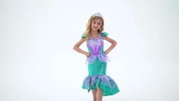 Girl Mermaid Princess Costume Kid Fancy Ariel Party Carnival Birthday Gift Summer Dress Shiny Sequin Mermaid Dress 2-10T
