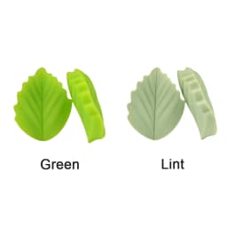 LOFCA 10PCS Leaf Baby Teething Silicone Beads Leaves DIY Food Grade Silicone Toy BPA Free Chew Nurse Gift Teethers Accessories