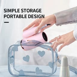 Kemei Portable Handle Compact Hair Dryer Foldable Low Noise Blower Dryer Hot Wind Long Life for Outdoor Travel 950W Student Use