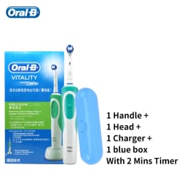 Original Oral B Vitality Electric Toothbrush Smart Timer Adult Toothbrushes Waterproof Inductive Rechargeable Oralb Deep Clean