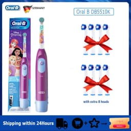 Oral-B Kid's Electric Toothbrush Battery Powered Rotation Tooth Brush Oral Dental Clean with 2 Minutes Timer For Children Age 3+