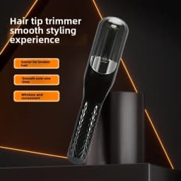 Lightweight Detachable Split End Trimmer, Cordless USB Recharge Portable Device for Family Hair Care