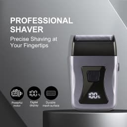 OMUONE New Electric Shaver Professional Beard Trimmer Razor Portable Mini Shaver Reciprocating Shaving Blade USB Charge for Men