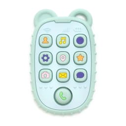 New Baby Teether Mobile Phone Shape Silicone Teether Teething Toy Kids Sensory Educational Toy Baby Gift Set