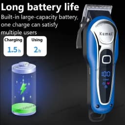 Kemei Hair Clipper Km-1995 Km-2293 Km-TX10 Barber Blading Hair Cutting Machine Clipper Grooming Cordless Rechargeable Shaver