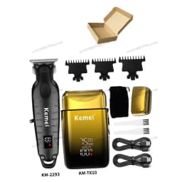 Kemei Hair Clipper Km-1995 Km-2293 Km-TX10 Barber Blading Hair Cutting Machine Clipper Grooming Cordless Rechargeable Shaver