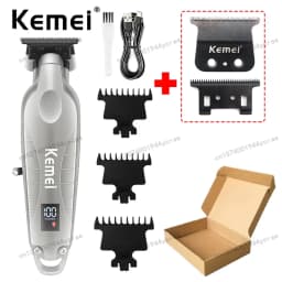 Kemei Hair Clipper Km-1995 Km-2293 Km-TX10 Barber Blading Hair Cutting Machine Clipper Grooming Cordless Rechargeable Shaver