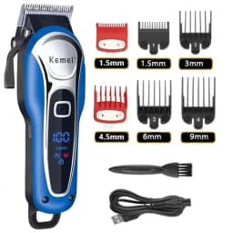 Kemei Hair Clipper Km-1995 Km-2293 Km-TX10 Barber Blading Hair Cutting Machine Clipper Grooming Cordless Rechargeable Shaver